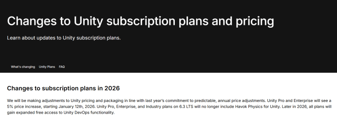 Why Everyone Is Talking About Unity’s New Pricing Model